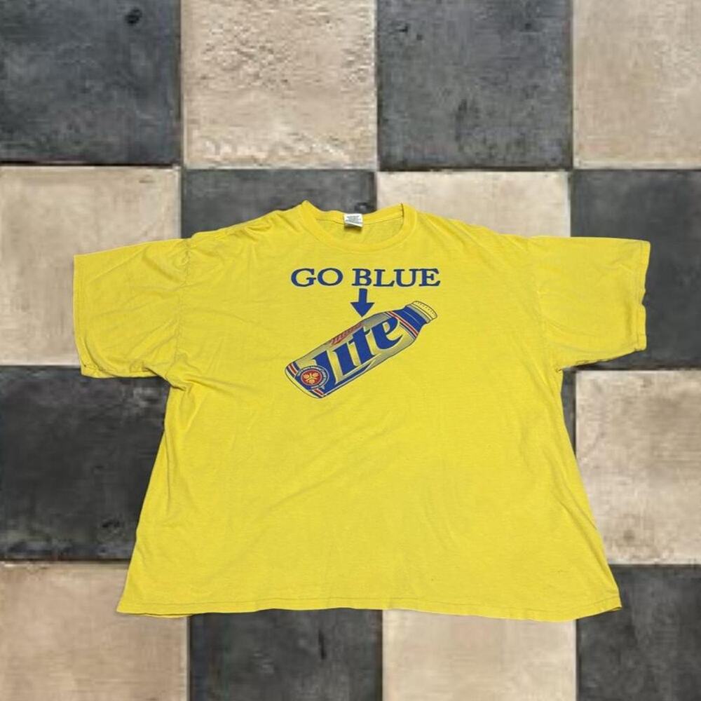 Rare Vintage Miller Lite Beer T Shirt size 2XL